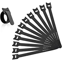 GothicBride cable corbatas- cable reutilizable corbatas correa de cable- ajustable sujetador cable correa gancho y lazo…